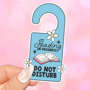 Busy Reading Sticker for kindles, e-readers, bookish gifts, book lovers, bookish merch, laptops, smut reader, waterbottles, reading lover