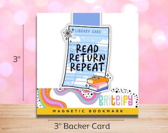 Lesen Sie die Rückgabe wiederholen Magnet Lesezeichen, Bücherwurm, Buch-Liebhaber-Geschenk, Buch-merch, Schmutzleser, Leseliebhaber, Seitenhalter, trendige Geschenke, Bibliothek