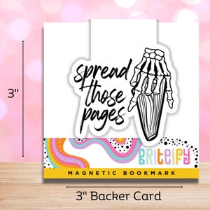 Spread Those Pages Magnetic Bookmark – The Perfect Companion for Book Lovers, Smut Readers, Fantasy, Booktok, Bookish Merchandise.