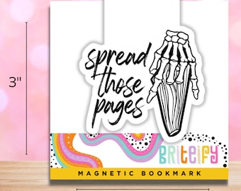 Spread Those Pages Magnetic Bookmark – The Perfect Companion for Book Lovers, Smut Readers, Fantasy, Booktok, Bookish Merchandise.
