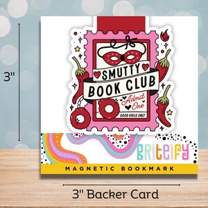 Smutty Book Club Magnetic Bookmark for Book Lovers, Smut Readers, Fantasy, Booktok, Bookish accessories, Spicy Books, Page holders, Bookmark