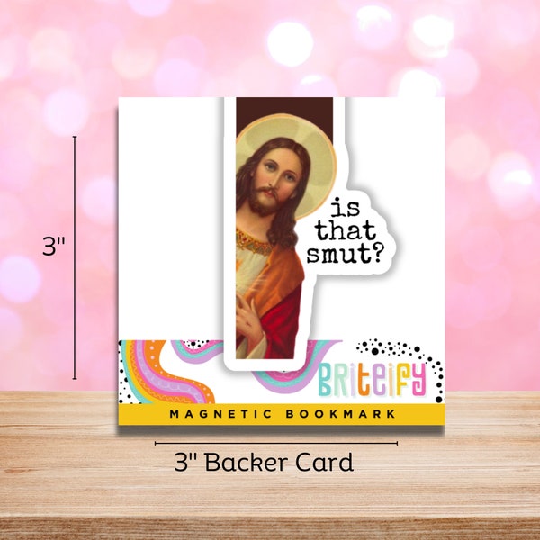 Peeking Jesus Magnetic Bookmark, Is That Smut, Book Accessory, Bookish, Booktok, Page holders, bookmarks, bookstagram, gifts for readers