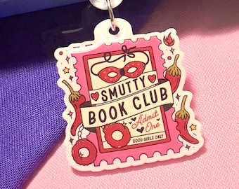 Smutty Book Club Kindle dust plug charms, Kobo, USB plugs for Ipad, phone charm, ereader accessories, bookish handmade gifts for her