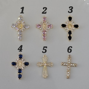 Cowboy Hat Car Rosary, Personalized Initial Car Charm, Virgin Mary Cross Rearview Mirror Decor, Western Catholic Gift, Cowgirl Car Decor image 15