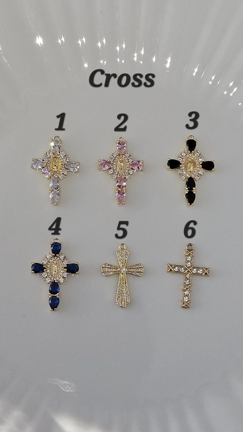Cowboy Hat Car Rosary, Personalized Initial Car Charm, Virgin Mary Cross Rearview Mirror Decor, Western Catholic Gift, Cowgirl Car Decor image 15