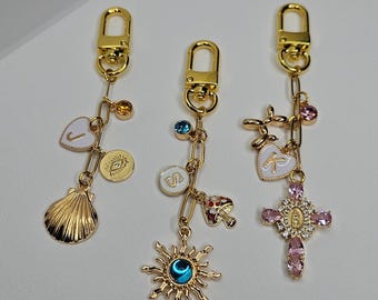 Charm Keychain,Personalized Charm, Purse Chain Accessory,Purse Pendant,Bohemian keychain,Paperclip,Custom,Personalizable,Bag Accessories