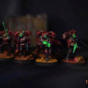 Warhammer 40k Painting Service | Pro Painted Tempestus Aquilons | Custom Astra Militarum Kill Team Commission