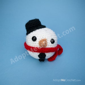 Sam the Snowman Crochet Plush Amigurumi