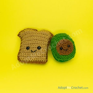 Better Together Avocado and Toast Crochet Plush Amigurumi