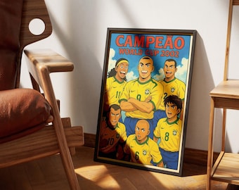 Anime de la Copa Mundial de Brasil 2002 de los 80: póster y fondo de pantalla