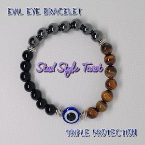 Evil Eye Triple Protection UNIsex Bracelet for Men & Women