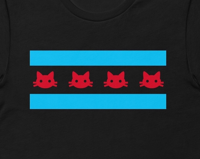 Unisex Chicago Cat Flag Unisex t-shirt