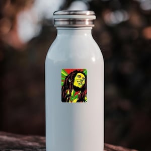 Original Bob Marley Sticker | Iconic Reggae Legend Sticker | Revolutionary and Rebellious Sticker for waterbottle, laptop and more