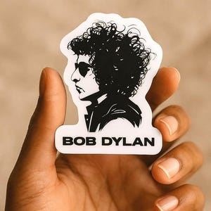 Bob Dylan Vintage Look - Schwarzweiß Sticker