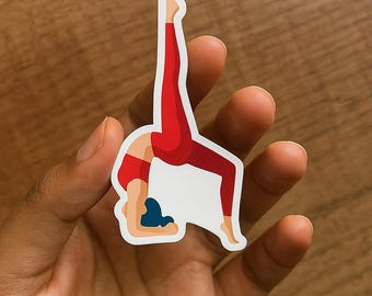 Der wasserfeste Headstand Sticker für Yoga und Yoga