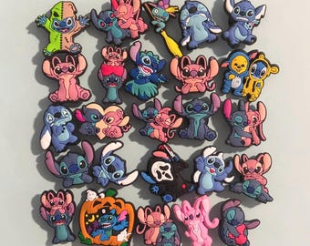 Lilo and Stitch Cartoon Shoe Charms - Disney Shoe Charms -Accessories for Shoe
