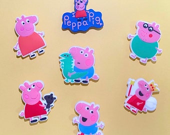 Pig Shoe Charms / Kids Shoe Charms / Cartoon Shoe Charms / Shoe Charm for kids / Shoe Charms for adults