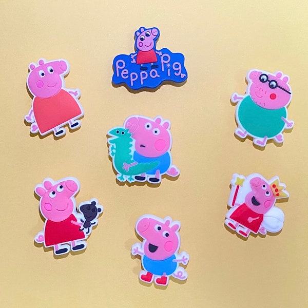 Pig Shoe Charms / Kids Shoe Charms / Cartoon Shoe Charms / Shoe Charm for kids / Shoe Charms for adults