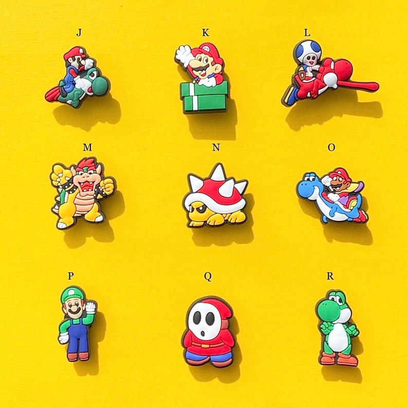 Super Mario Shoe Charms /Luigi and Princess Peach Shoe Charms / Shoe Charms for kids and adults/Shoe Accessories image 3