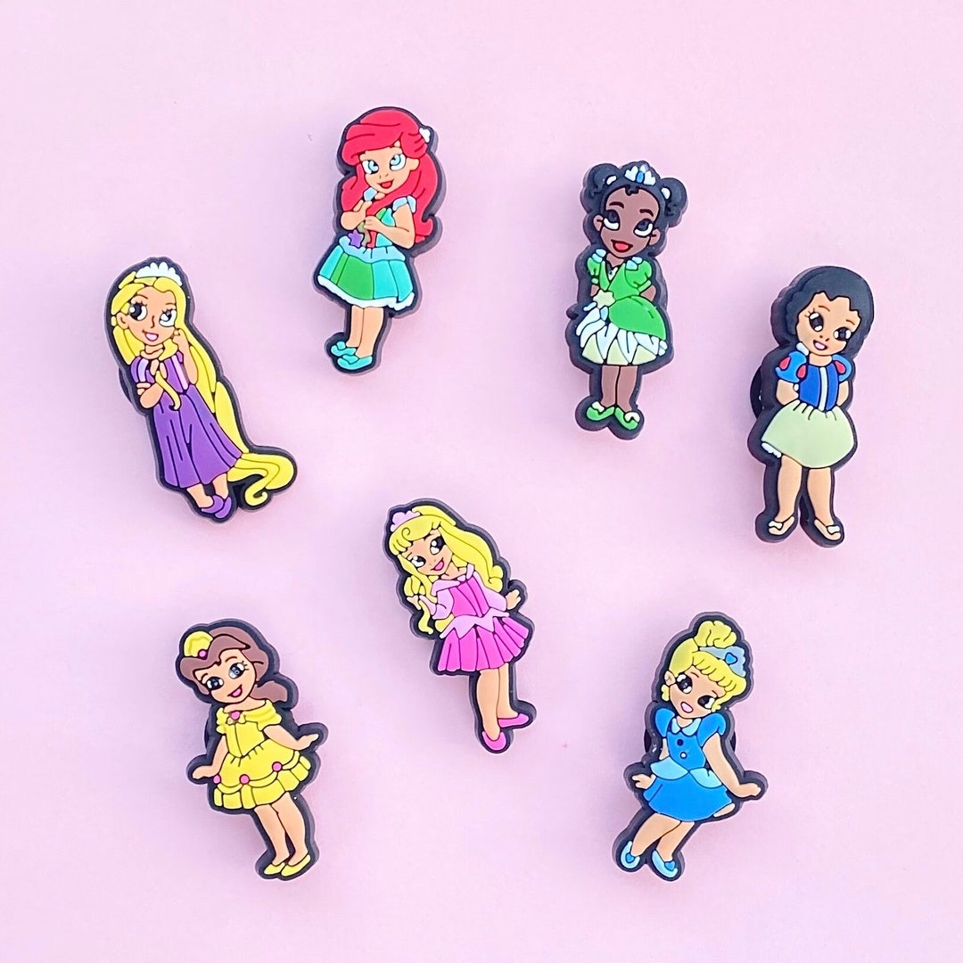 Princess Girls Shoe Charms Disney Shoe Charms Shoe Accessories Etsy