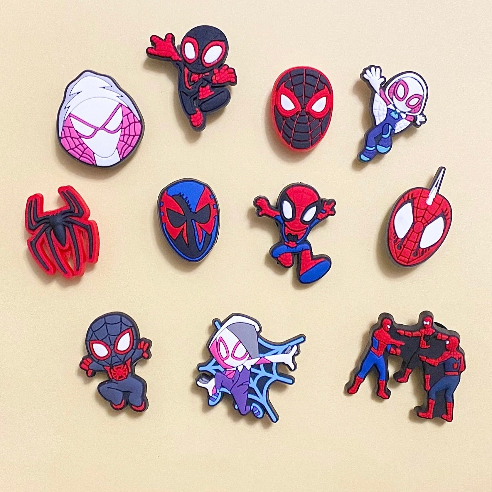 Spiderman charms available 🕷️ #spiderman #croccharms #crocs