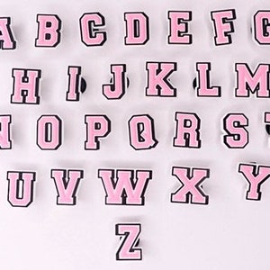 Fancy Shoe Charms Letters / Alphabet ( A-Z ) 12pesos each (isa piraso)