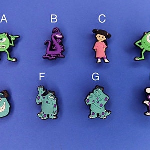 Monster Inc Shoe Charms - Movie Shoe Charms - Disney Shoe Accessories