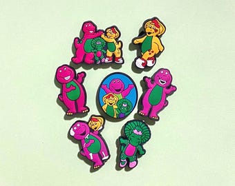 Barney and friends Shoe Charms / Dinosaur Shoe Accessories / Cute Shoe charm for kids and adults