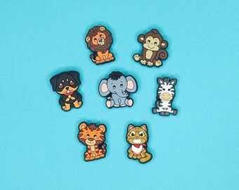 Lindos adornos para zapatos de animales / Adornos para zapatos de animales del zoológico / Adornos para zapatos para niños / Adornos para zapatos para adultos