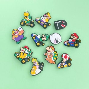 Mario Kart shoe Charms /Mario and Princess Peach shoe Charms / shoe Charms for kids / shoe Charms for adults