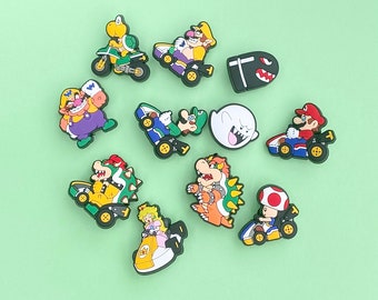 Mario Kart shoe Charms /Mario and Princess Peach shoe Charms / shoe Charms for kids / shoe Charms for adults