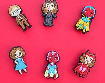 Wanda Shoe Charms | Supehero Shoe Charms | Marvel Charms | Shoe Charms for Kids | Shoe Charms for Adults