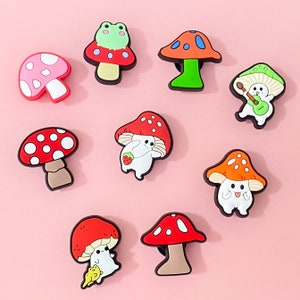 Cute Mushroom Shoe Charms | Cute Plant Shoe Charms | Mushroom Charms | Shoe Charms for Kids | Shoe Charms for Adults