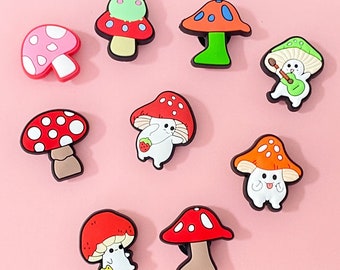 Cute Mushroom Shoe Charms | Cute Plant Shoe Charms | Mushroom Charms | Shoe Charms for Kids | Shoe Charms for Adults