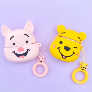 Winnie the Pooh Inspired AirPod Case | Stylish AirPodCase | Wireless Charge Compatible Case | AirPods 1/2, AirPod Pro |