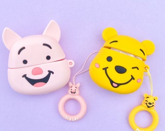 Winnie the Pooh Inspired AirPod Case | Stylish AirPodCase | Wireless Charge Compatible Case | AirPods 1/2, AirPod Pro |