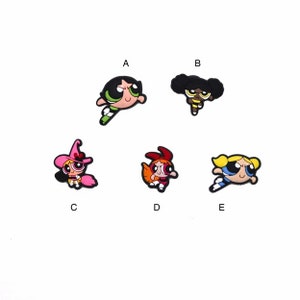 Power puff Girls Shoe Charms  | 90's Cartoon Shoe Charms | Shoe Charms for Kids | Shoe Charms for Adults