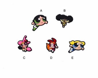 Power puff Girls Shoe Charms  | 90's Cartoon Shoe Charms | Shoe Charms for Kids | Shoe Charms for Adults