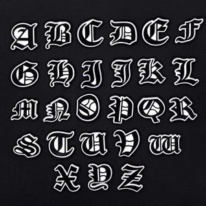 Old English Letter Shoe charms- Alphabet shoe charms- shoe accessories- Shoe charms for kids and adults