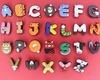 Charms de zapatos con letras de animales - Shoe Charms -Accesorios para zapatos