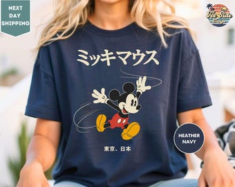 Vintage Japanese Mickey Mouse T-Shirt, 1928 Version Disney Shirt, Disneyland Trip Shirt, Cartoon Gift, Disney Mickey Shirt
