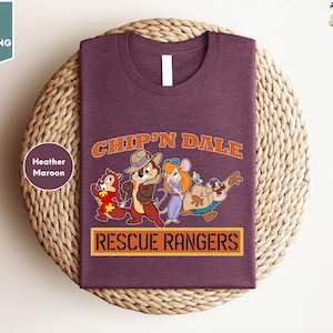 Disney Chip N Dale Group redding vintage shirt, reddingswachter shirt, Disney bijpassende T-shirt, Disney Besties Double Trouble shirt