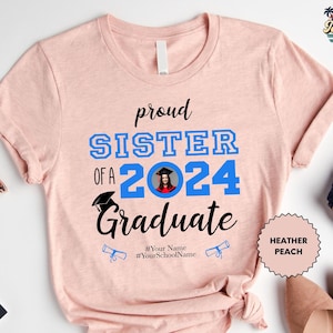 Custom Senior Shirt, Custom Graduation Shirt, Class of 2025 Family Graduation Shirt, Proud Family Shirt immagine 3
