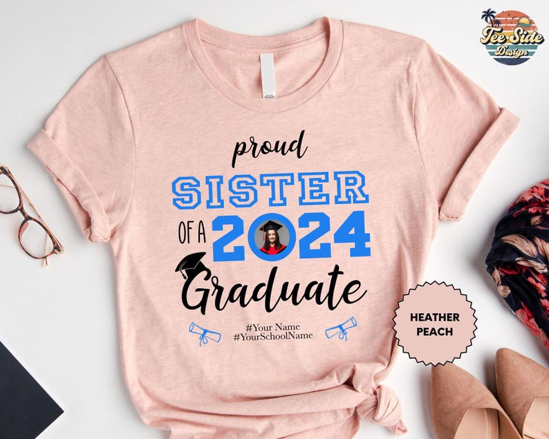 Custom Senior Shirt, Custom Graduation Shirt, Class of 2025 Family Graduation Shirt, Proud Family Shirt immagine 3