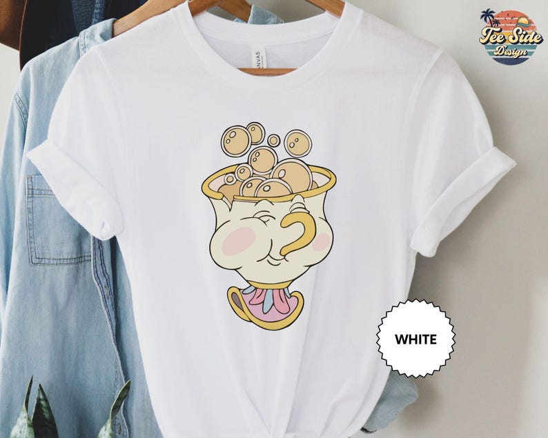 Chip Shirt, Beauty and The Beast Shirt, Disneyland Shirts, Disney Shirt, Disneyland Shirt, Disney World Shirt T-shirt image 3