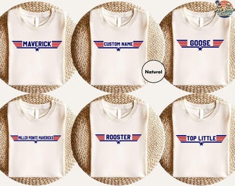 Camisa Maverick Goose Viper, camisa con nombre personalizado, camisa con efecto grunge, camisa con logotipo personalizado