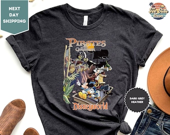 Vintage Pirates Of The Caribbean Shirt, Retro Disneyland Shirt, Family Vacation Tee, Disneyland Trip Shirt