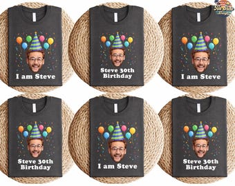 Funny Birthday Shirt, Birthday Photo Shirts, Matching Birthday Party Group Shirt, Custom Birthday Crew Shirts, Custom Face Shirt