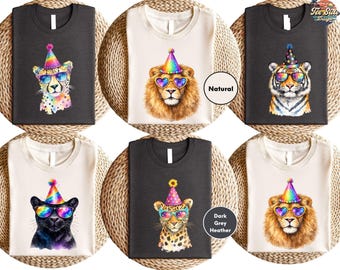 Party Animal Birthday Shirts, Safari Zoo Family Matching Tees, Animal Shirts, Matching Family Zoo Tee, Safari Theme Birthday Party