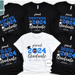 Custom Senior Shirt, Custom Graduation Shirt, Class of 2025 Family Graduation Shirt, Proud Family Shirt immagine 1